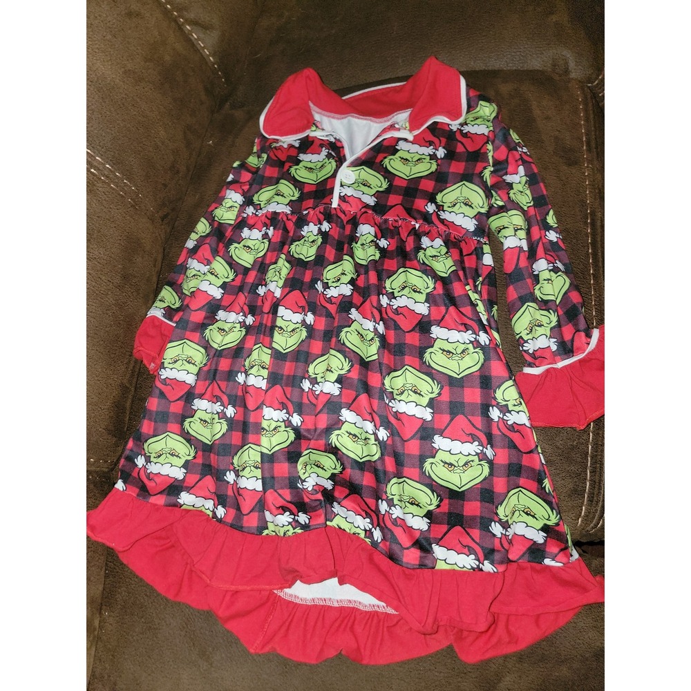 Boutique holiday Christmas the grinch‎ dress size 5 6